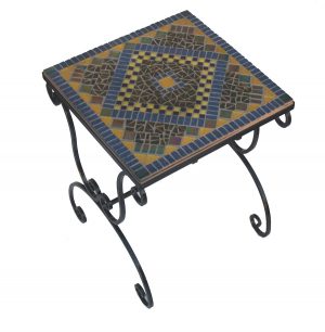 Mozaiek bijzettafel Jeans Ruit