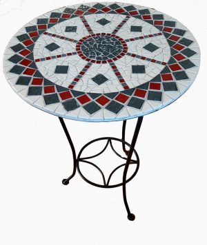 Mozaïek bijzettafel Spinwiel
