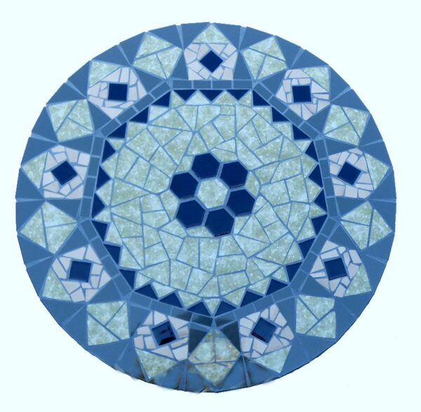 Mozaïekbijzettafel Geometrisch - Afbeelding 2
