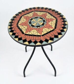 Mozaïekbijzettafel Carrousel