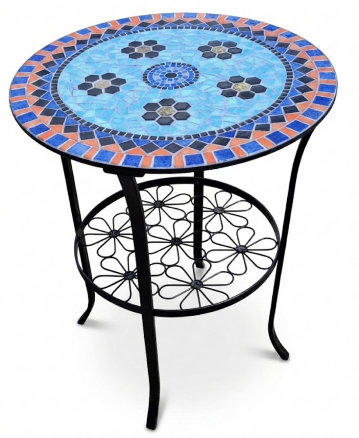 Mozaïekbijzettafel Fleurig