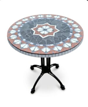 Mozaïektuintafel Kruisvuur