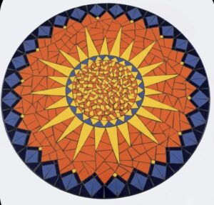 Mozaïektafel Dieneke